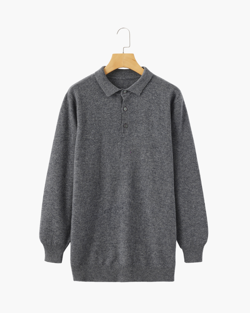 100% Cashmere Polo - Dalm Fashion