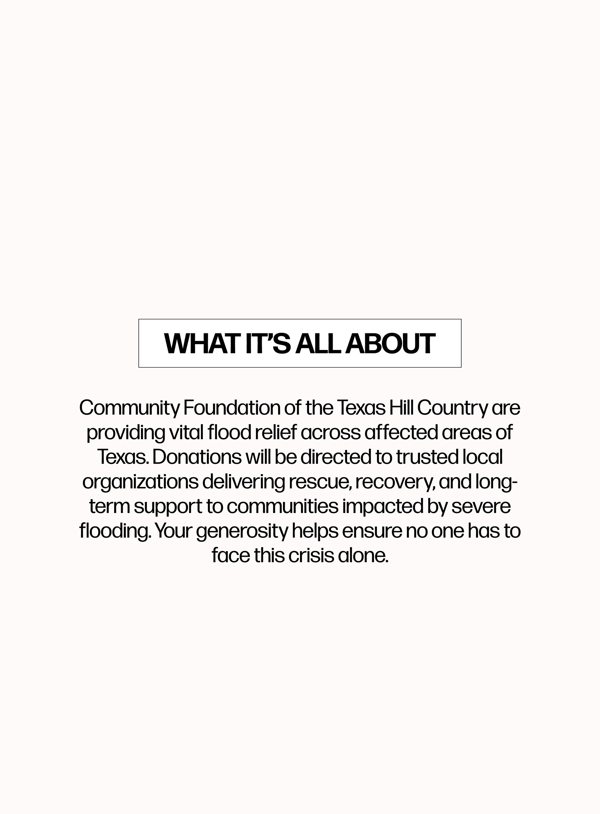 Donate $1 USD to support Texas flood relief efforts