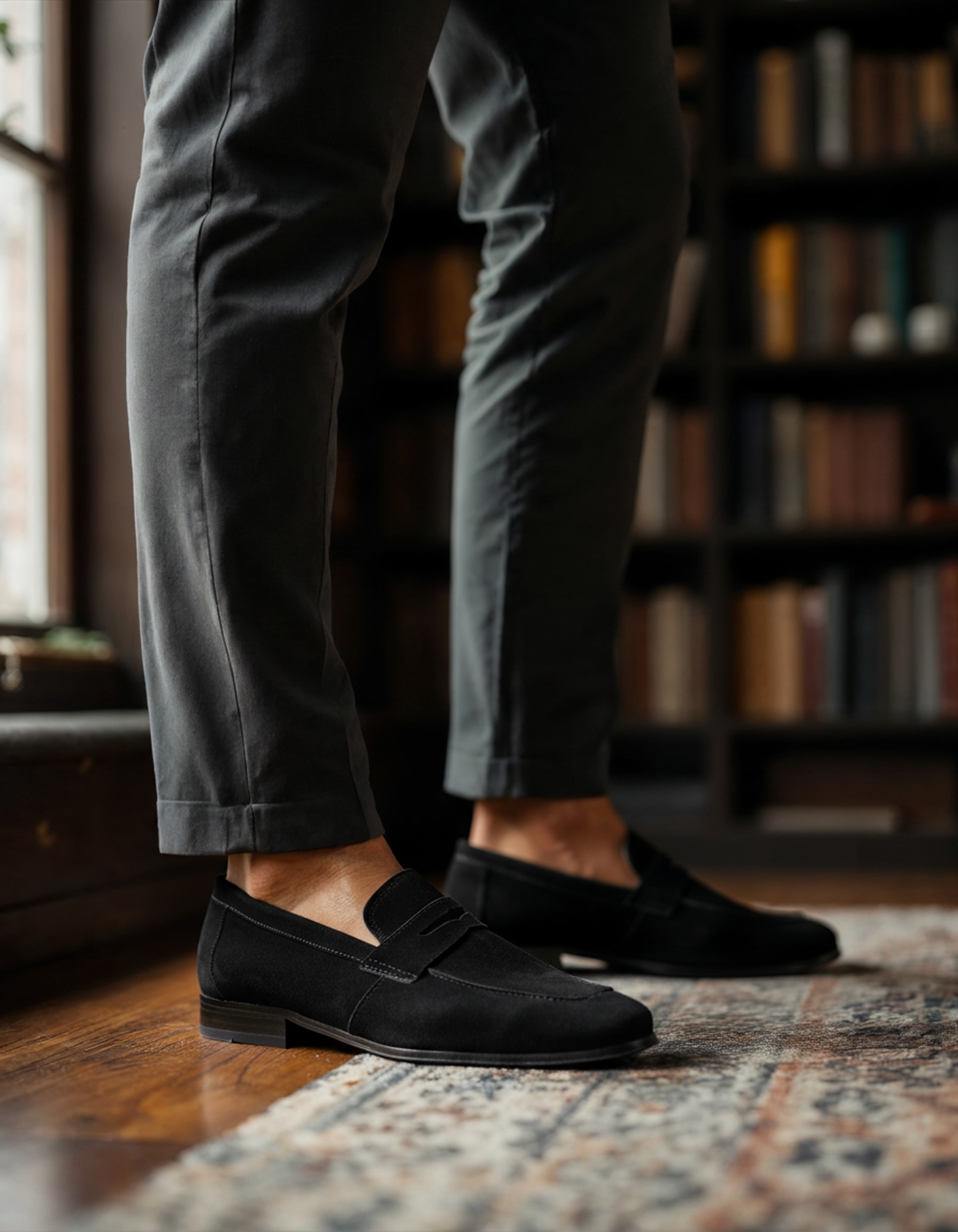 Suede Penny Loafers - Dalm Fashion