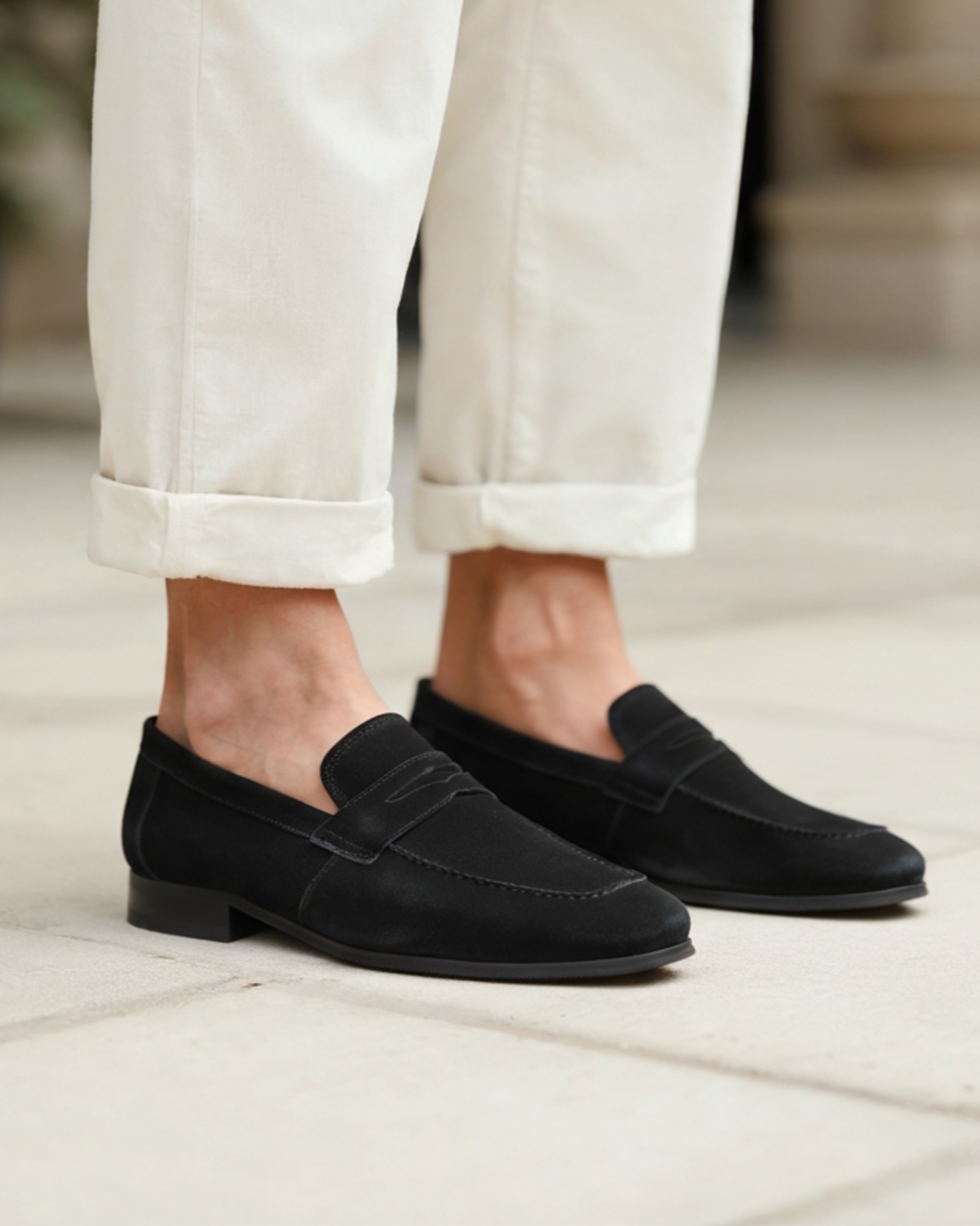 Suede Penny Loafers - Dalm Fashion