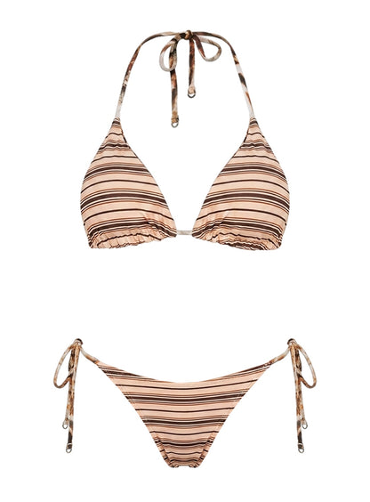 Fluera Reversible High Side Tie Bikini Bottoms Animal