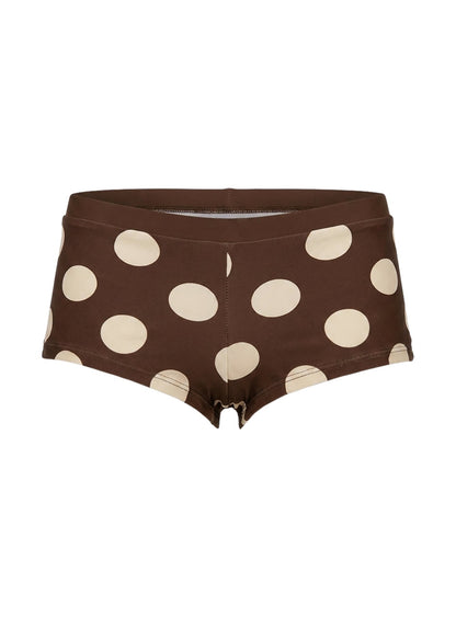 Lemmi Swim Short Brown Polka Dot