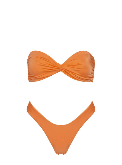 Tamrali Bandeau Bikini Top Orange