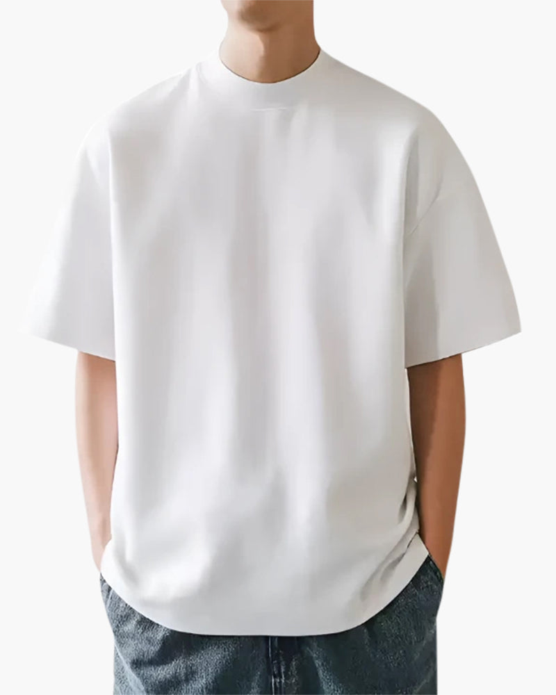 Refined Solid T-Shirt - Dalm Fashion