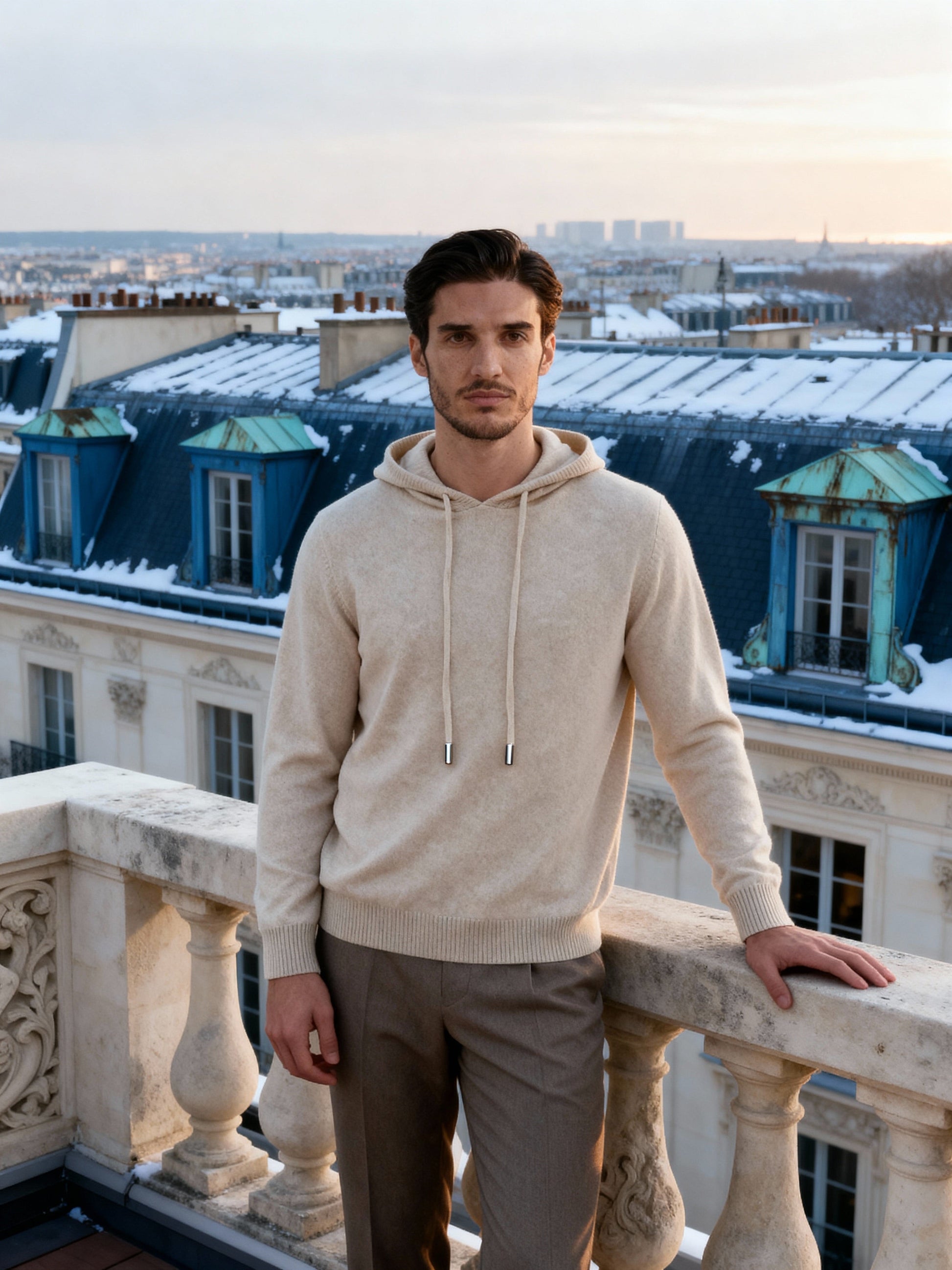 100% Cashmere Hoodie - Dalm Fashion