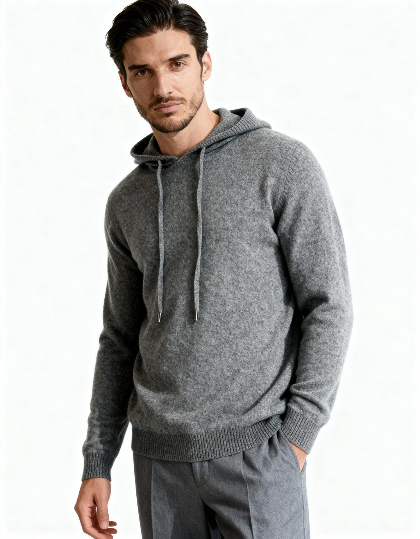 100% Cashmere Hoodie - Dalm Fashion