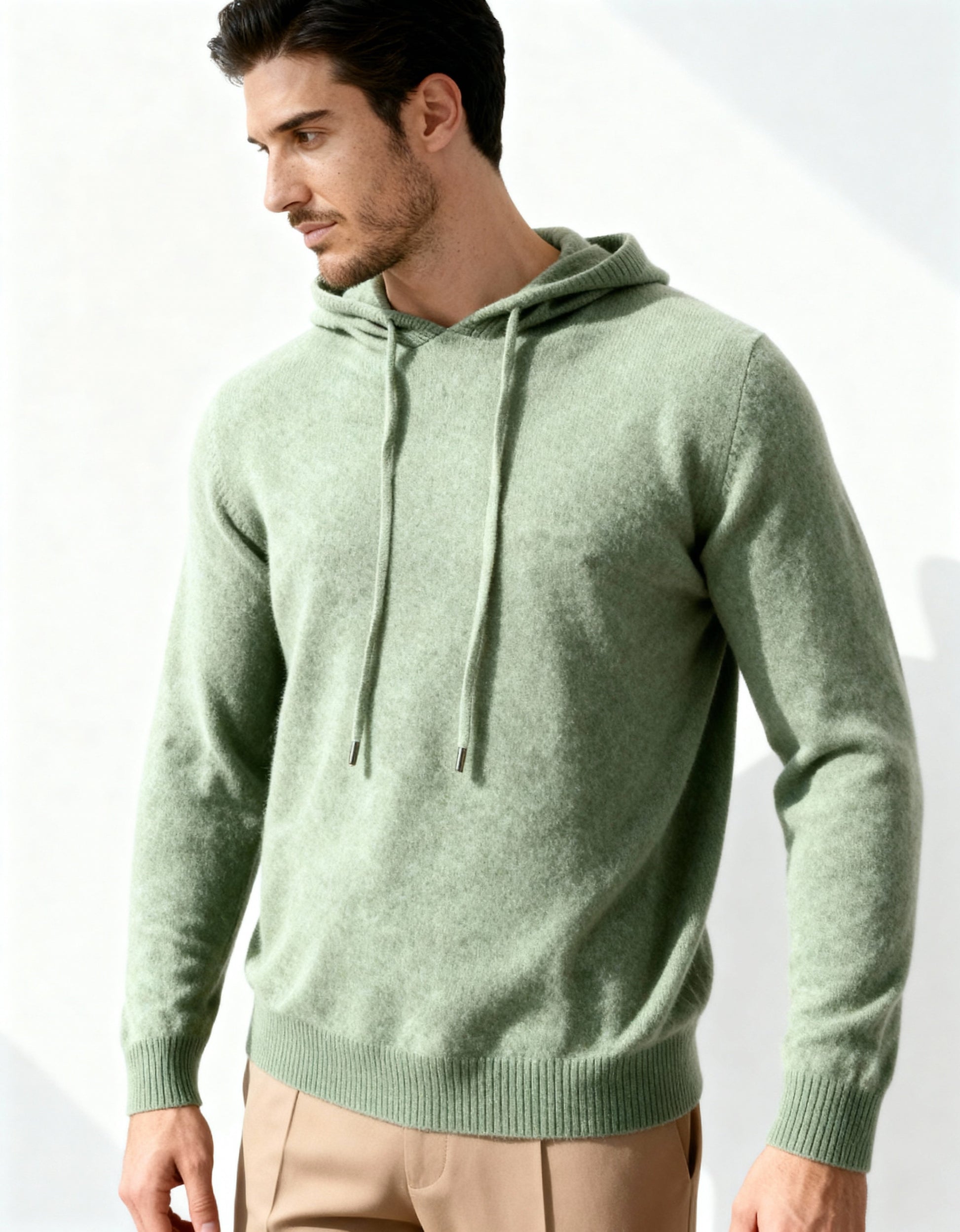 100% Cashmere Hoodie - Dalm Fashion