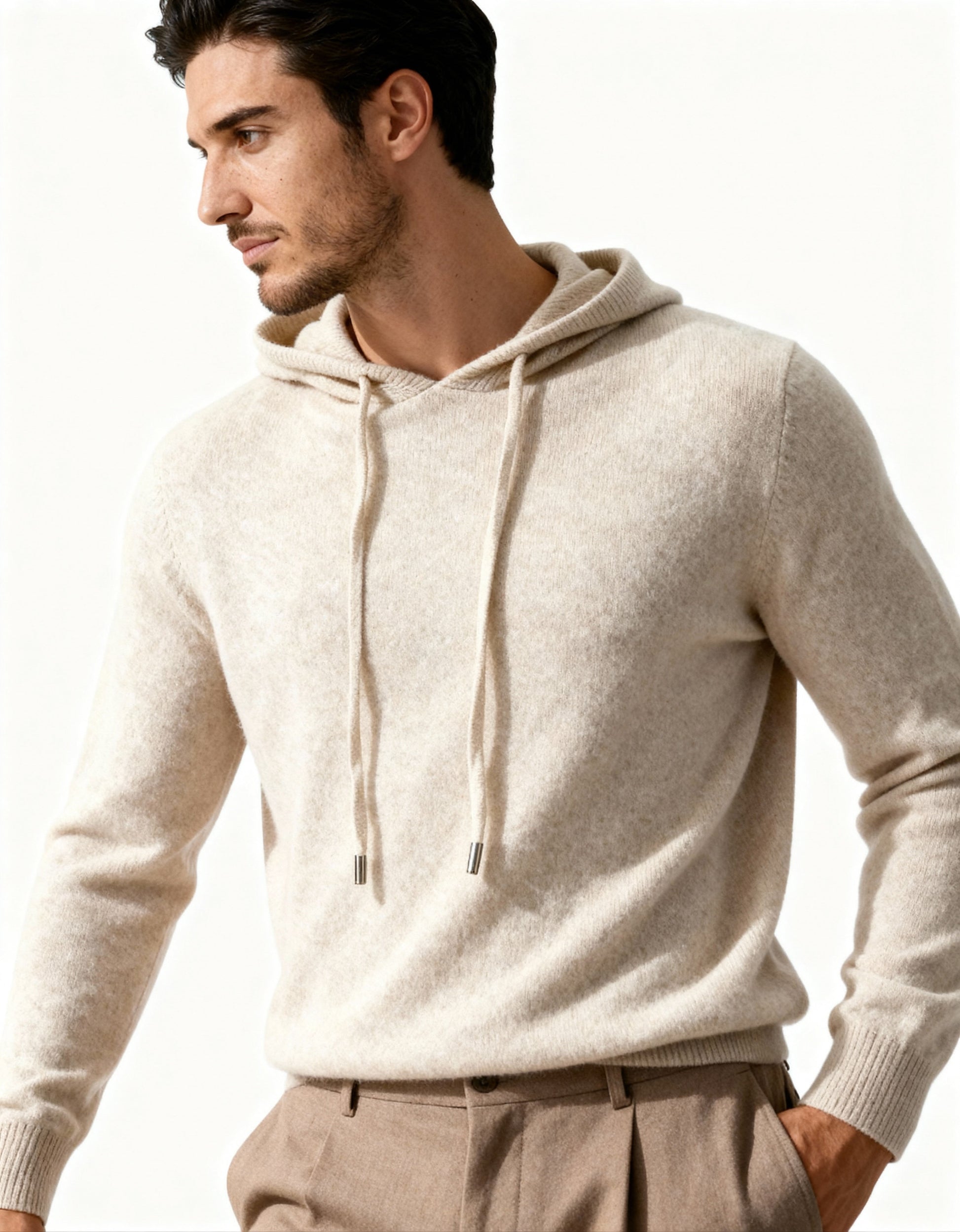 100% Cashmere Hoodie - Dalm Fashion