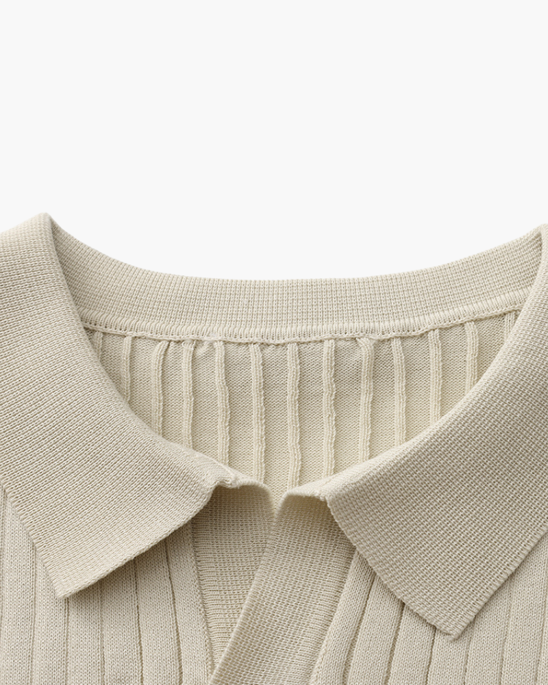 Premium Ribbed Polo - Dalm Fashion