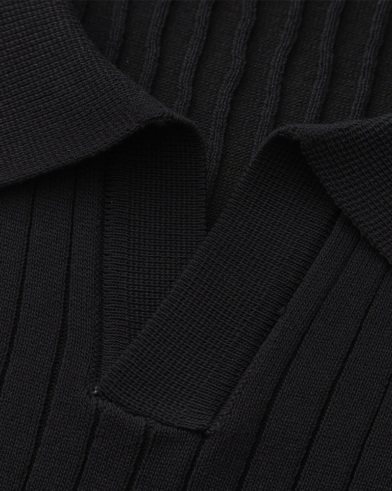Premium Ribbed Polo - Dalm Fashion