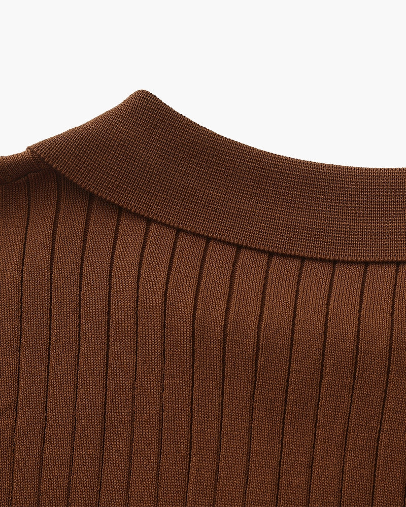Premium Ribbed Polo - Dalm Fashion