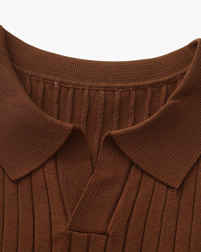 Premium Ribbed Polo - Dalm Fashion