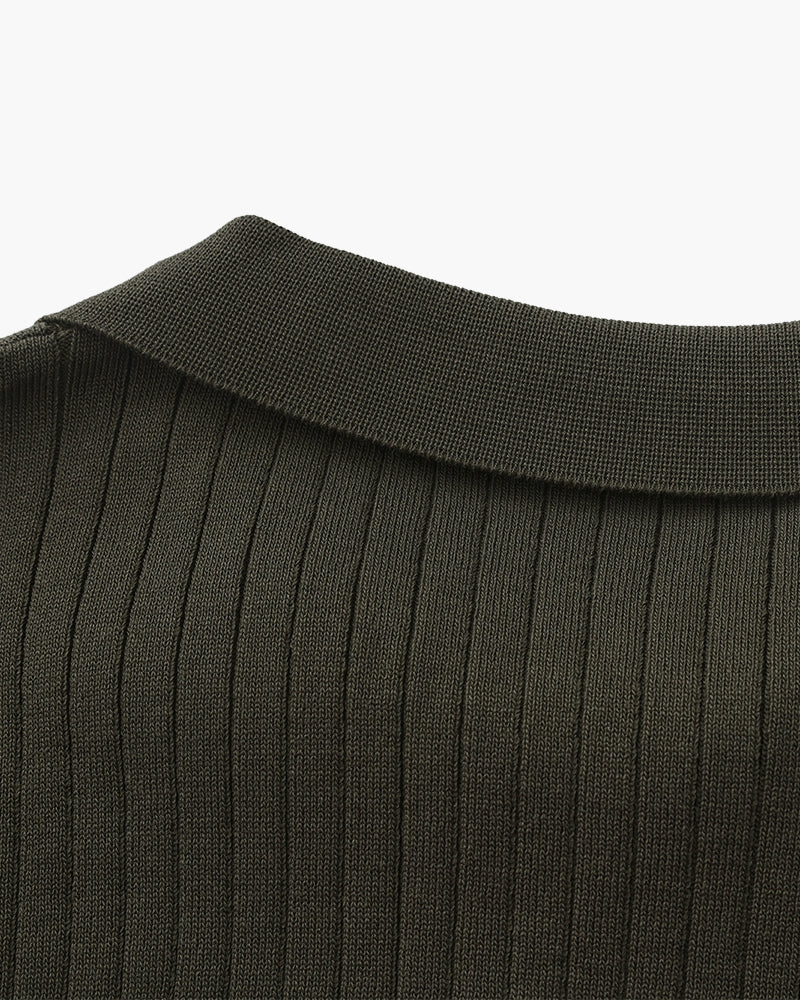 Premium Ribbed Polo - Dalm Fashion