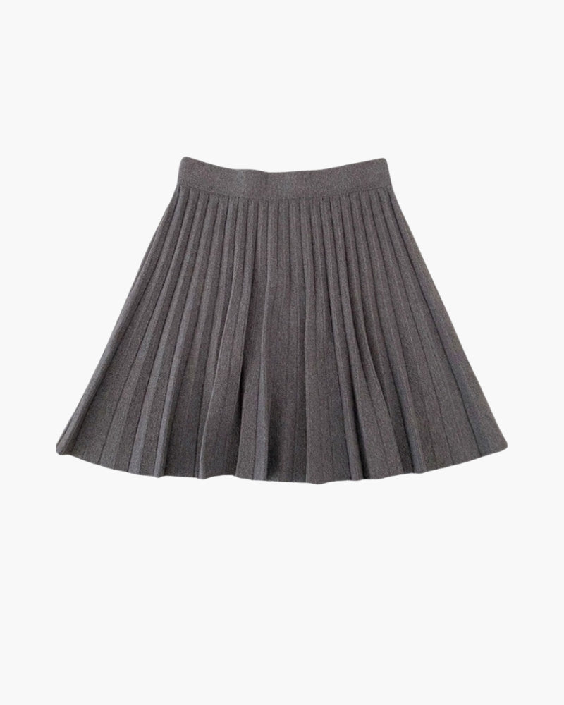 Oxford Pleated Wool Mini - Dalm Fashion