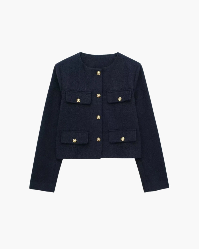 Savile Crop Blazer - Dalm Fashion