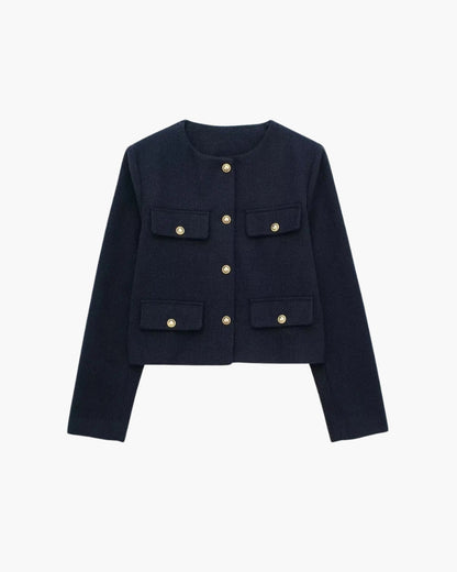 Savile Crop Blazer - Dalm Fashion