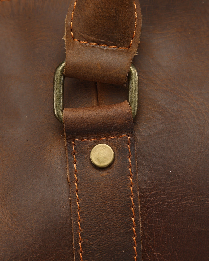Montague Leather Duffle - Dalm Fashion