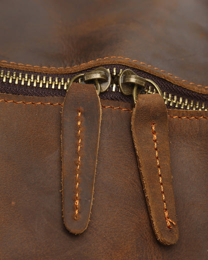 Montague Leather Duffle - Dalm Fashion