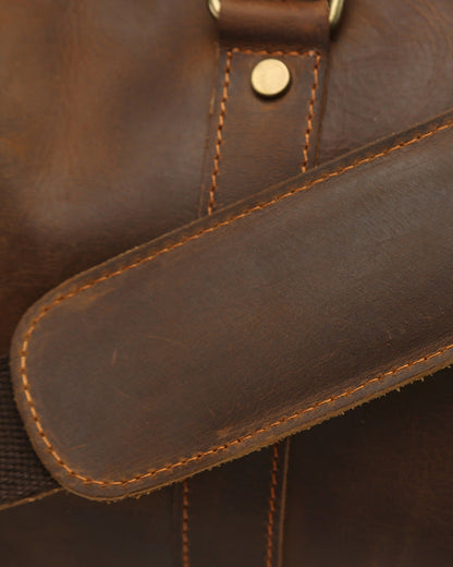 Montague Leather Duffle - Dalm Fashion