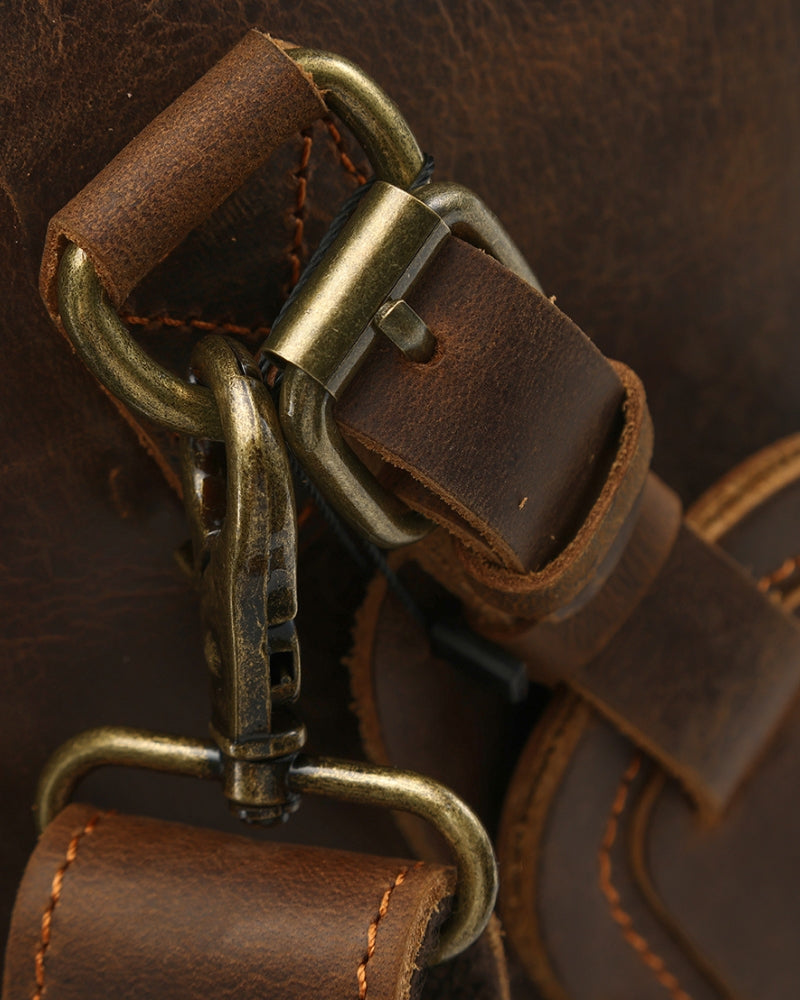 Montague Leather Duffle - Dalm Fashion