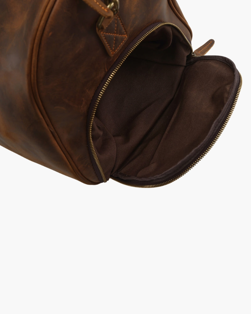 Montague Leather Duffle - Dalm Fashion