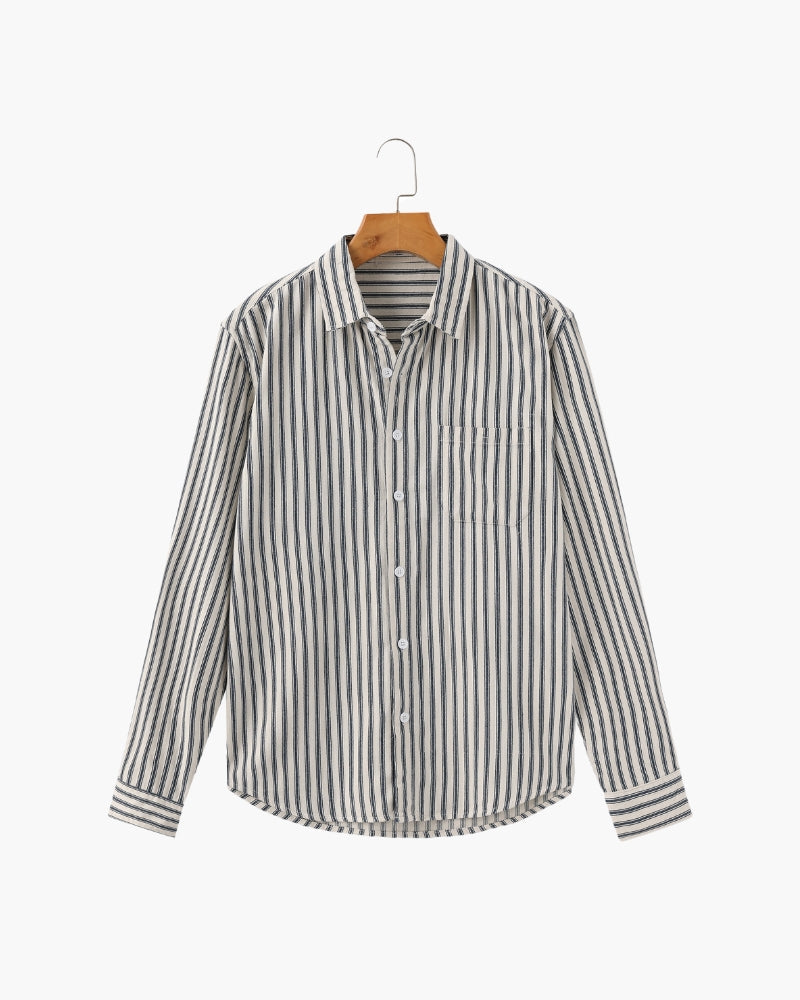 Gentlemen's Striped Shirt - Dalm Fashion