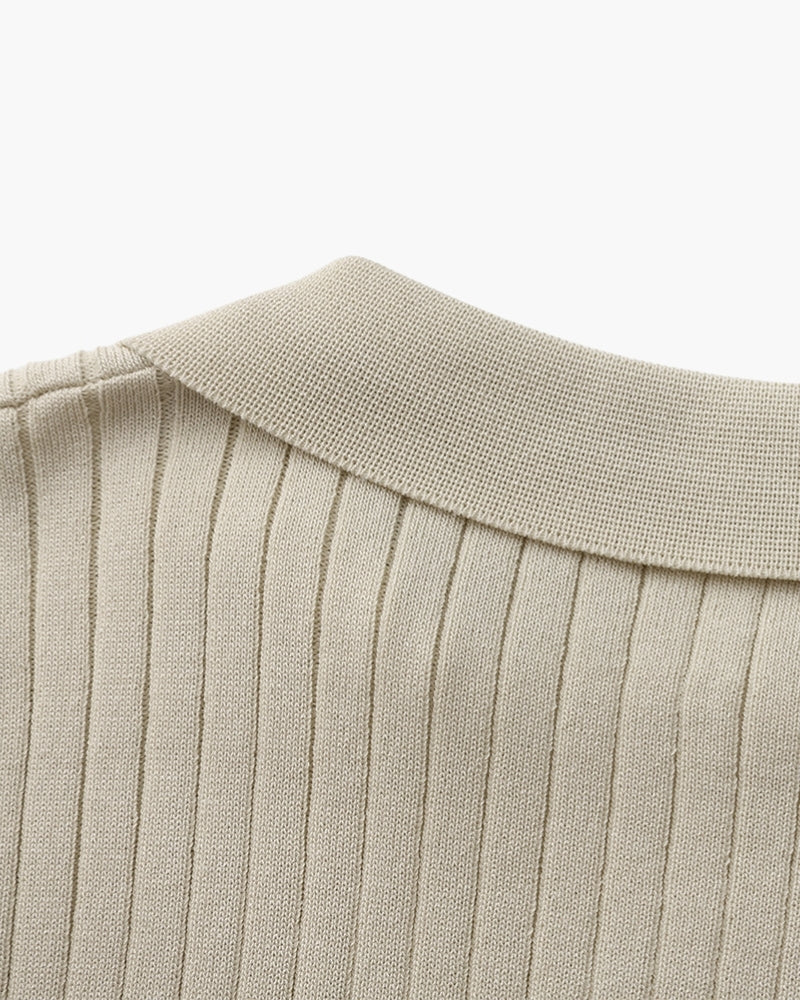Premium Ribbed Polo - Dalm Fashion