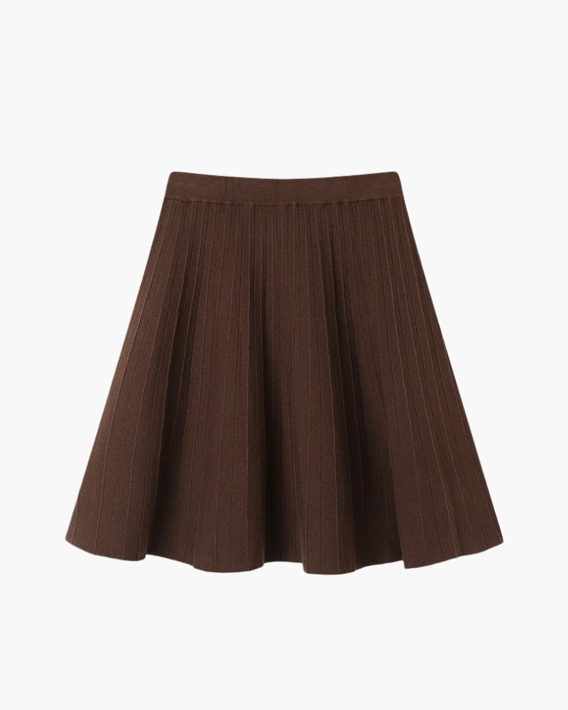 Oxford Pleated Wool Mini - Dalm Fashion
