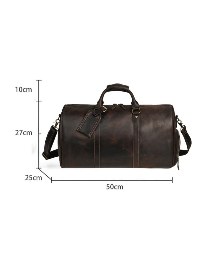 Montague Leather Duffle - Dalm Fashion