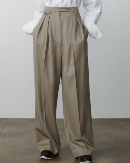 Woolen Oversized Pantalon - Dalm Fashion