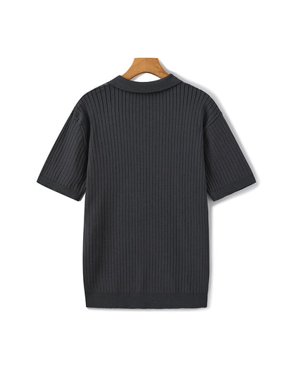 Premium Ribbed Polo - Dalm Fashion