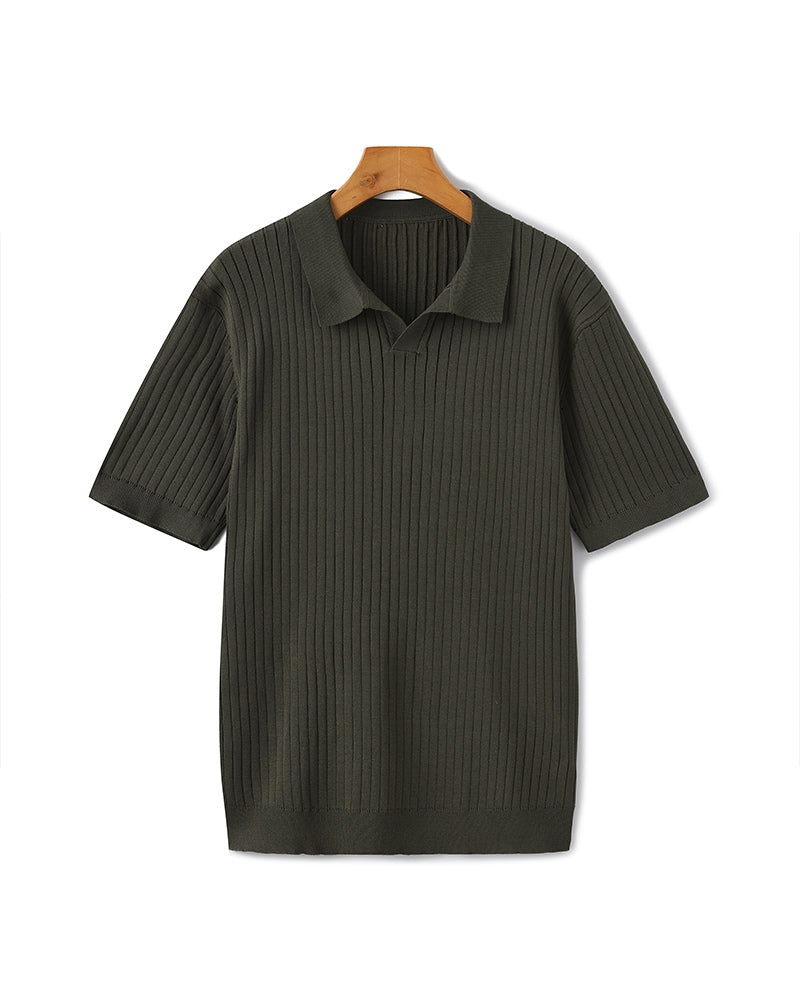 Premium Ribbed Polo - Dalm Fashion
