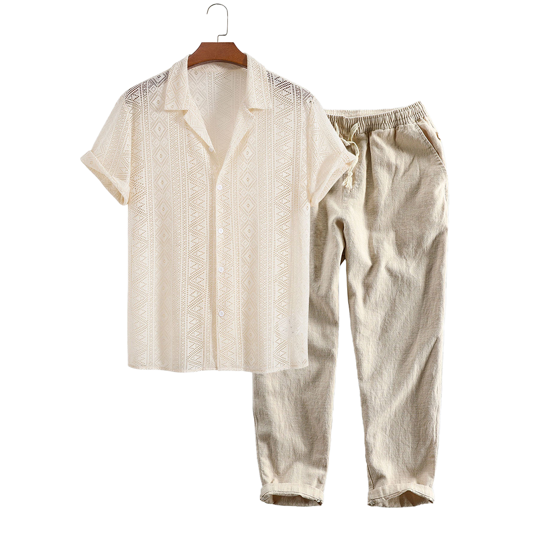 Malé - TheighT Short-Sleeved Set - Dalm Fashion