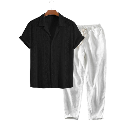 Malé - TheighT Short-Sleeved Set - Dalm Fashion