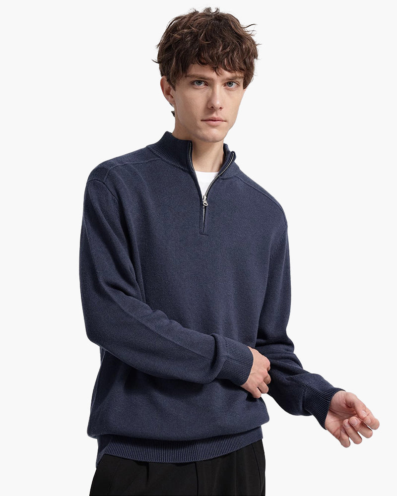 100% Merino Wool Zip Up - Dalm Fashion