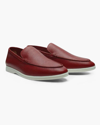 Cowhide Leather Loafers - Dalm Fashion