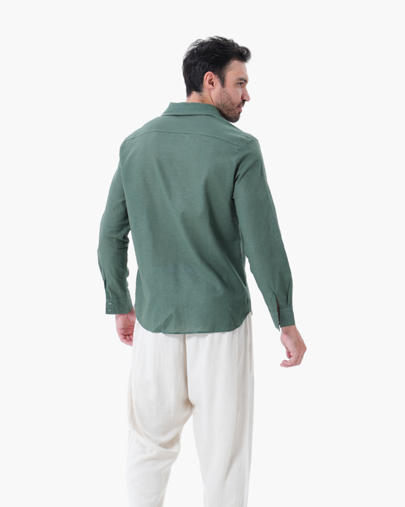 Linen Combo Set (Long Sleeve) - Dalm Fashion