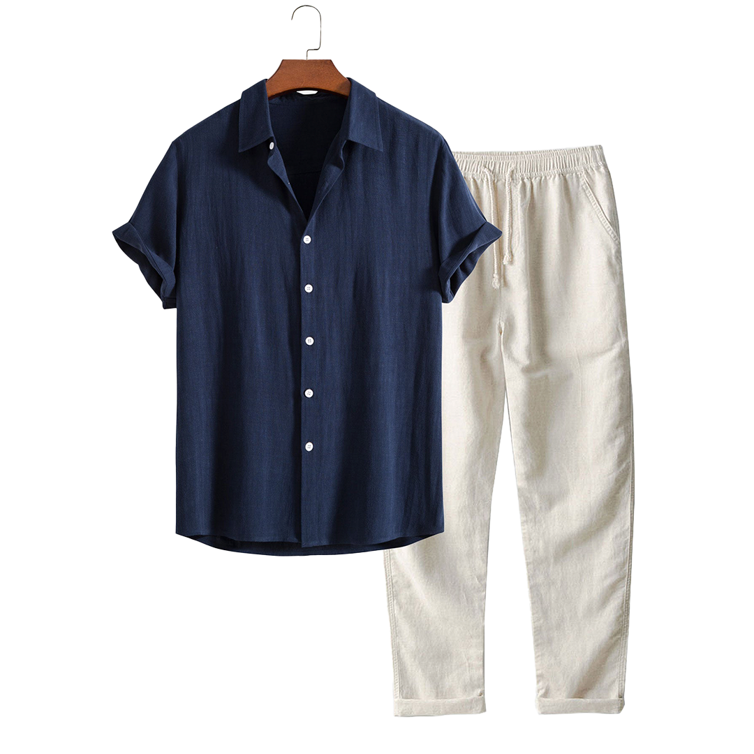 Palau - TheighT Short-Sleeved set - Dalm Fashion