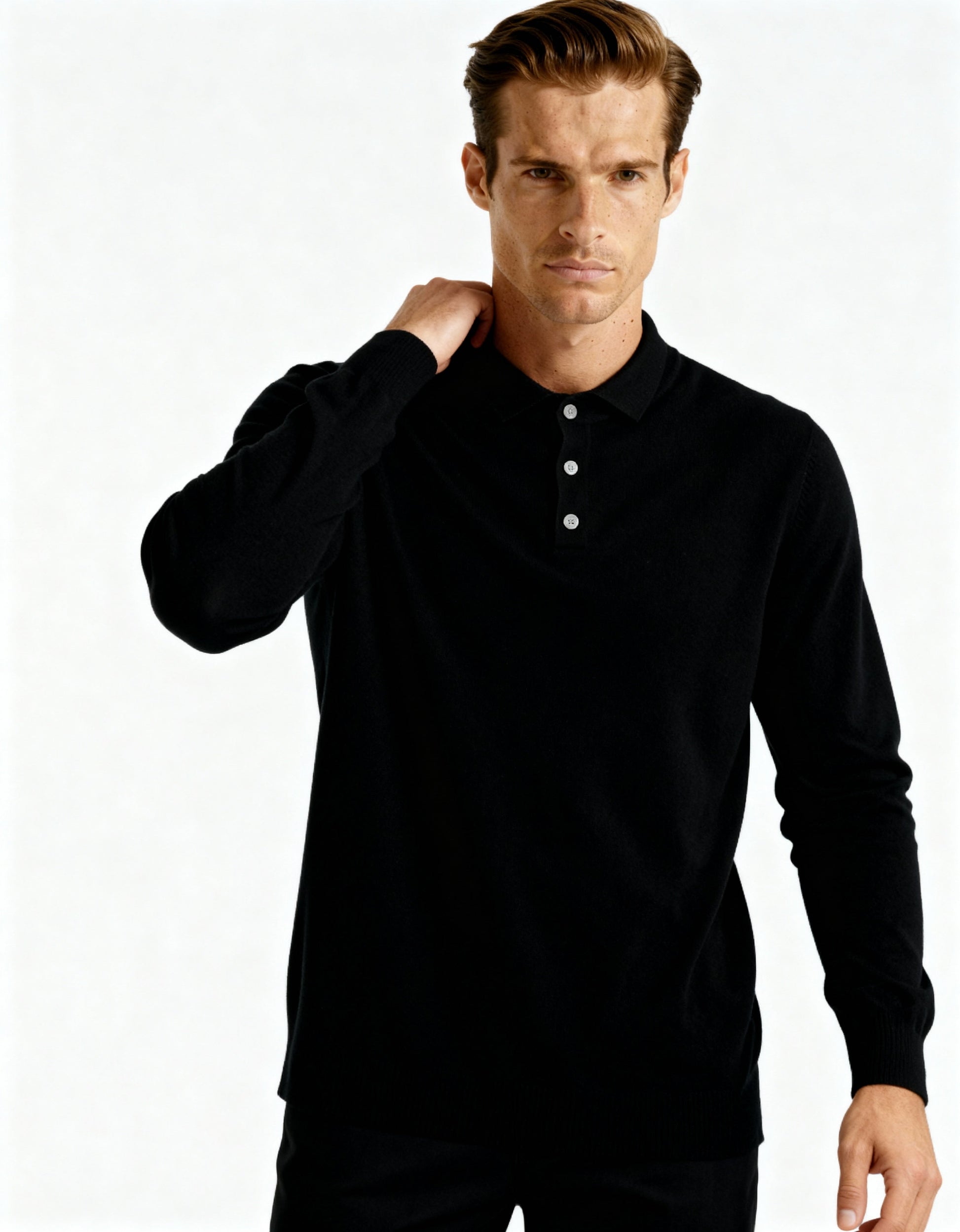 100% Cashmere Polo - Dalm Fashion