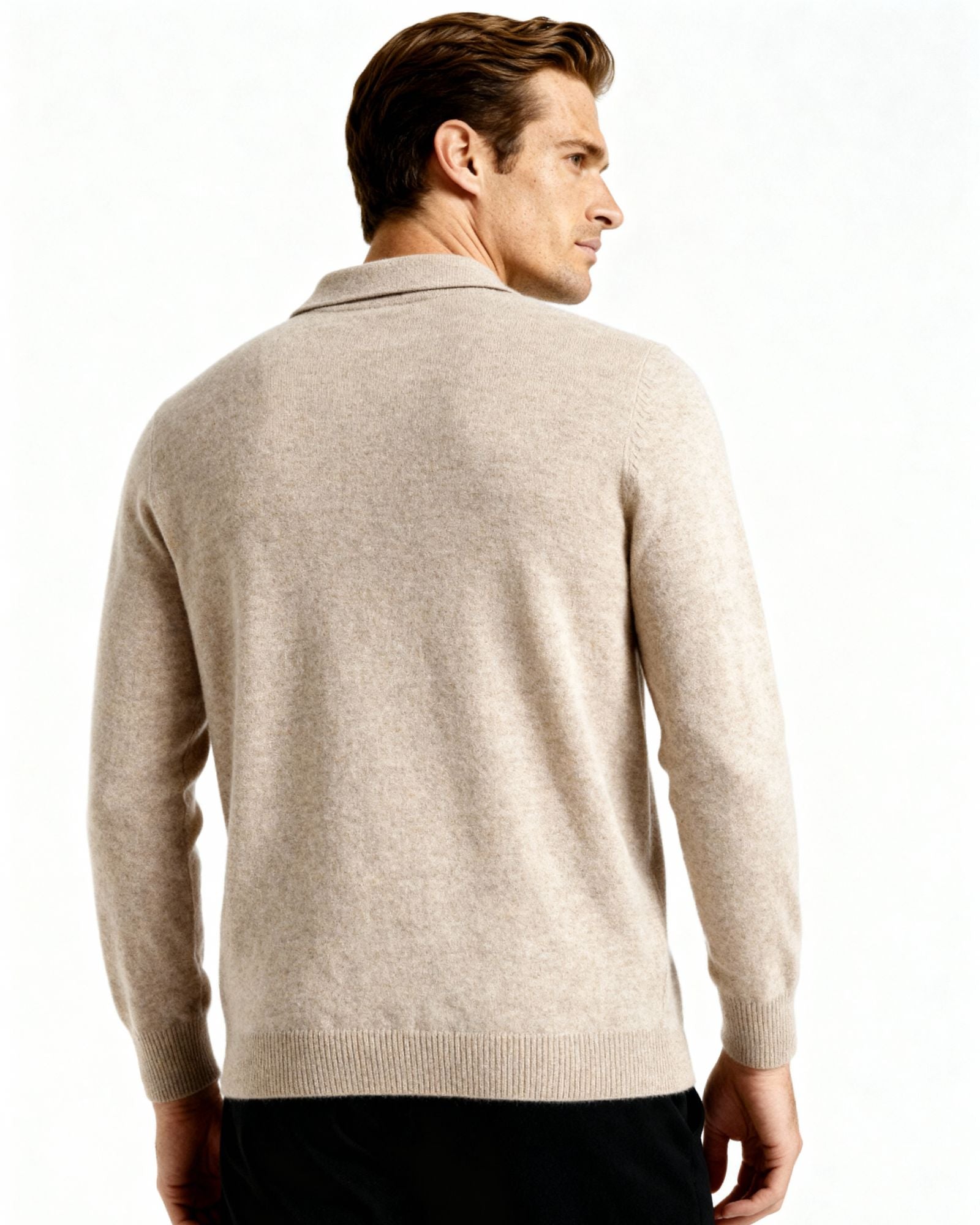 100% Cashmere Polo - Dalm Fashion