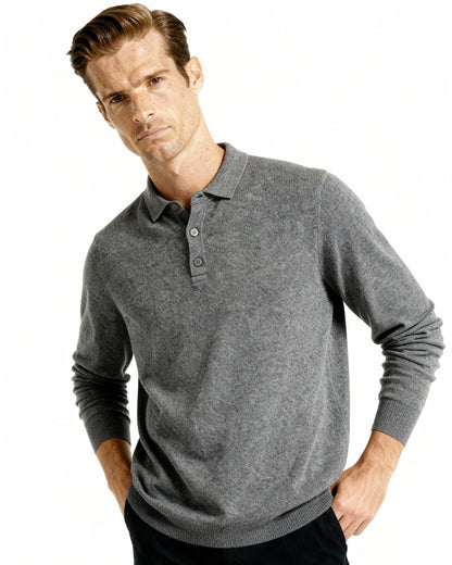 100% Cashmere Polo - Dalm Fashion