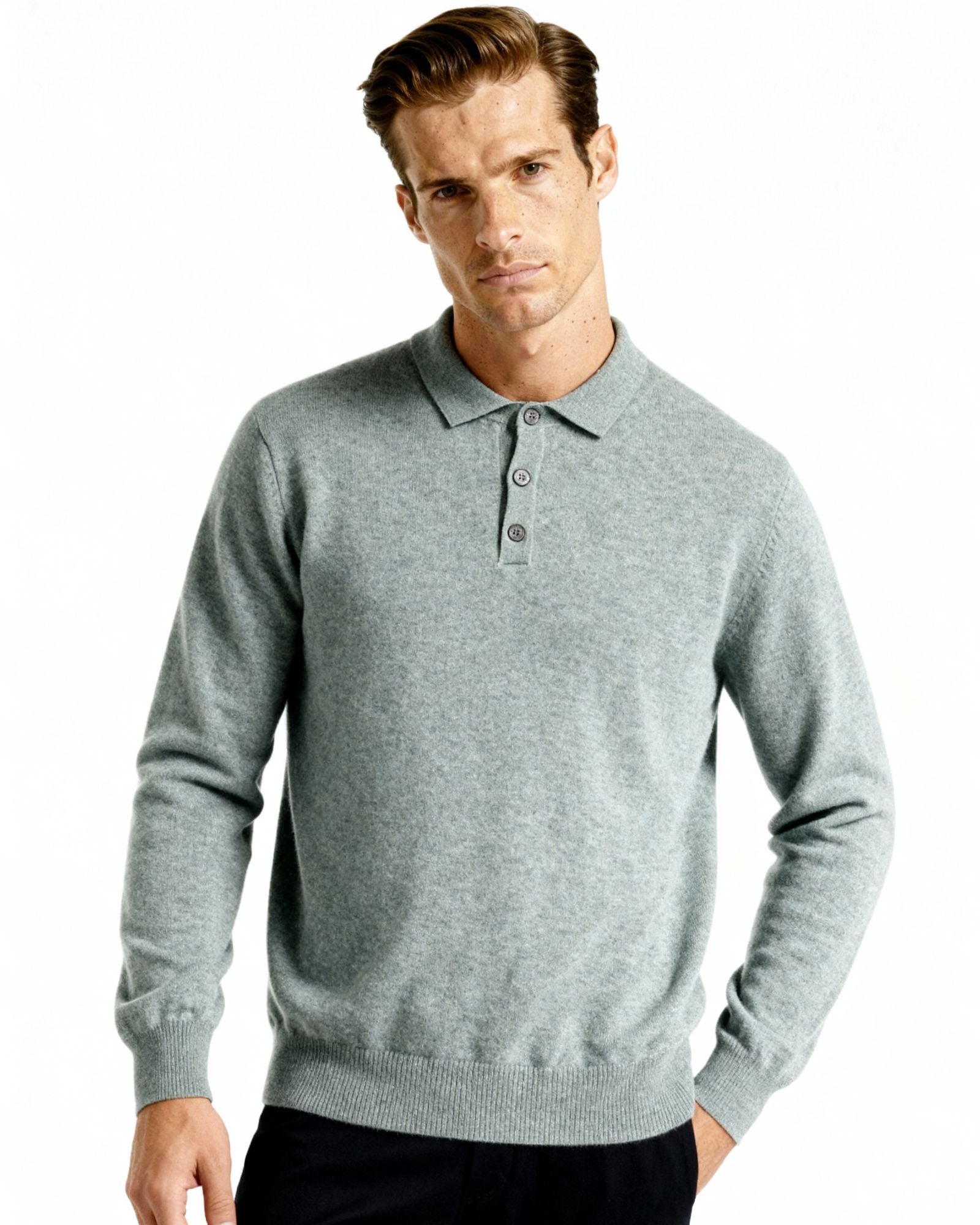 100% Cashmere Polo - Dalm Fashion
