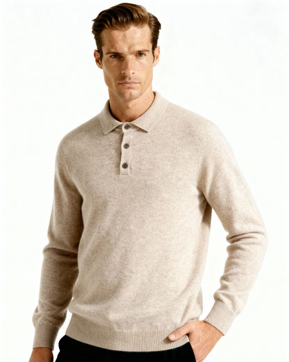 100% Cashmere Polo - Dalm Fashion