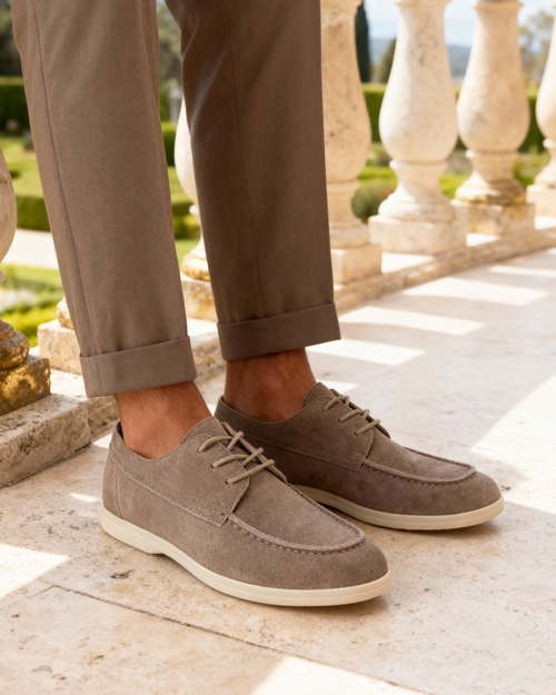 Premium Suede Lace Shoes - Dalm Fashion