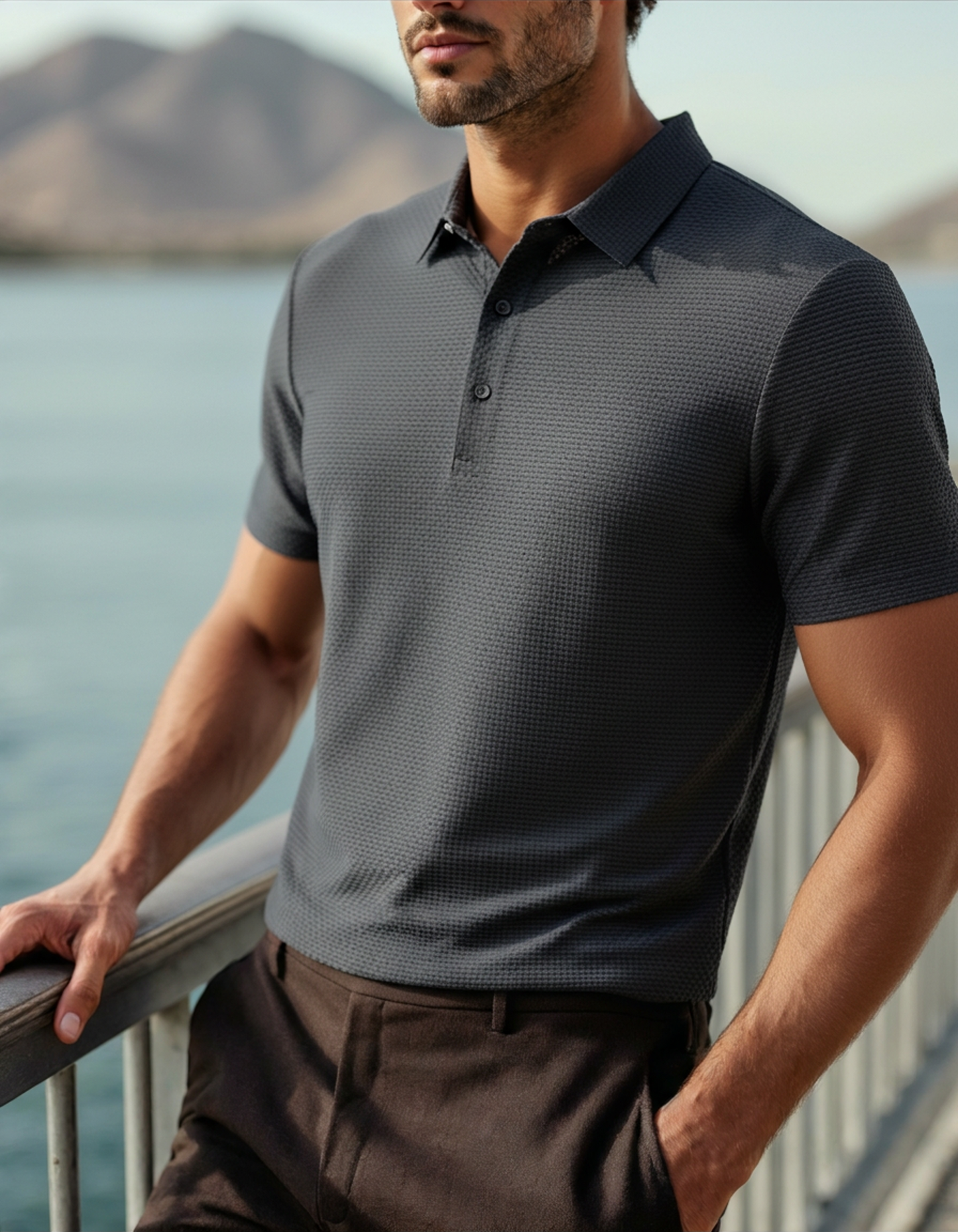 Prestigio Silk Polo (Anti-Wrinkle) - Dalm Fashion