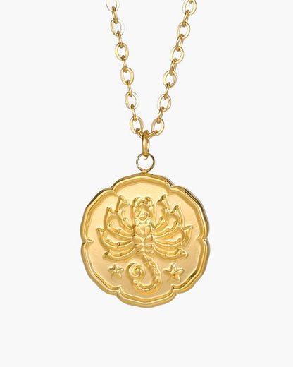 Zodiac Sign Necklace - Gold - Dalm Fashion