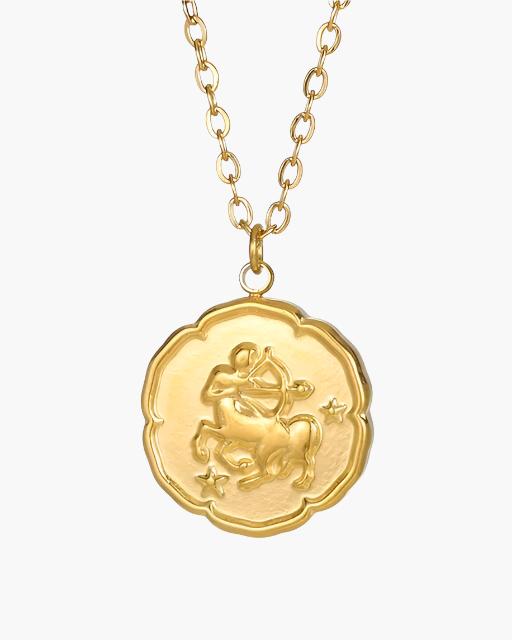 Zodiac Sign Necklace - Gold - Dalm Fashion