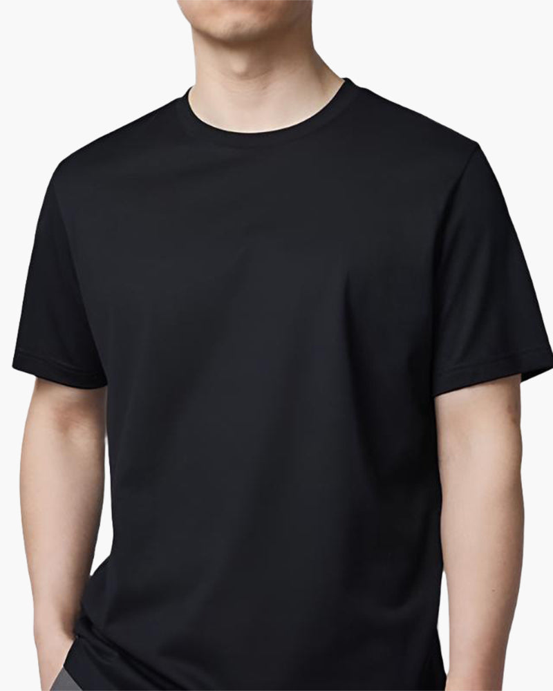 Refined Solid T-Shirt - Dalm Fashion