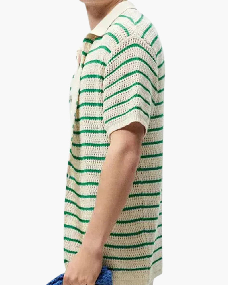 Marbella - Knitted Button Shirt - Dalm Fashion
