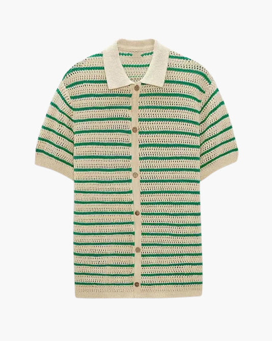 Marbella - Knitted Button Shirt - Dalm Fashion